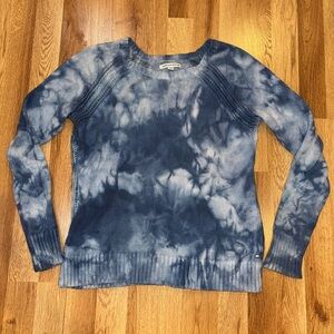 American Eagle outfitters Blue tie-dye sweater size small